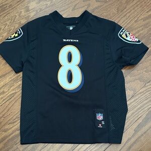 NFL Baltimore Ravens Youth Black #8 Jersey